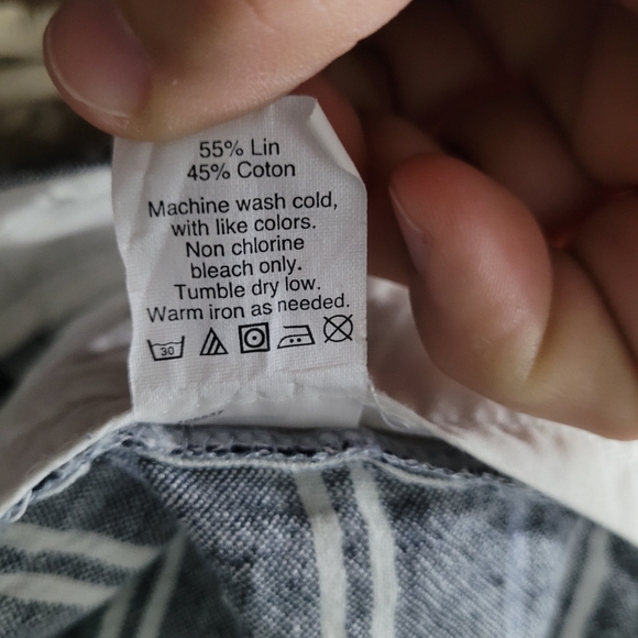 J. CREW FACTORY | linen cotton blend striped shorts - Picture 5 of 5